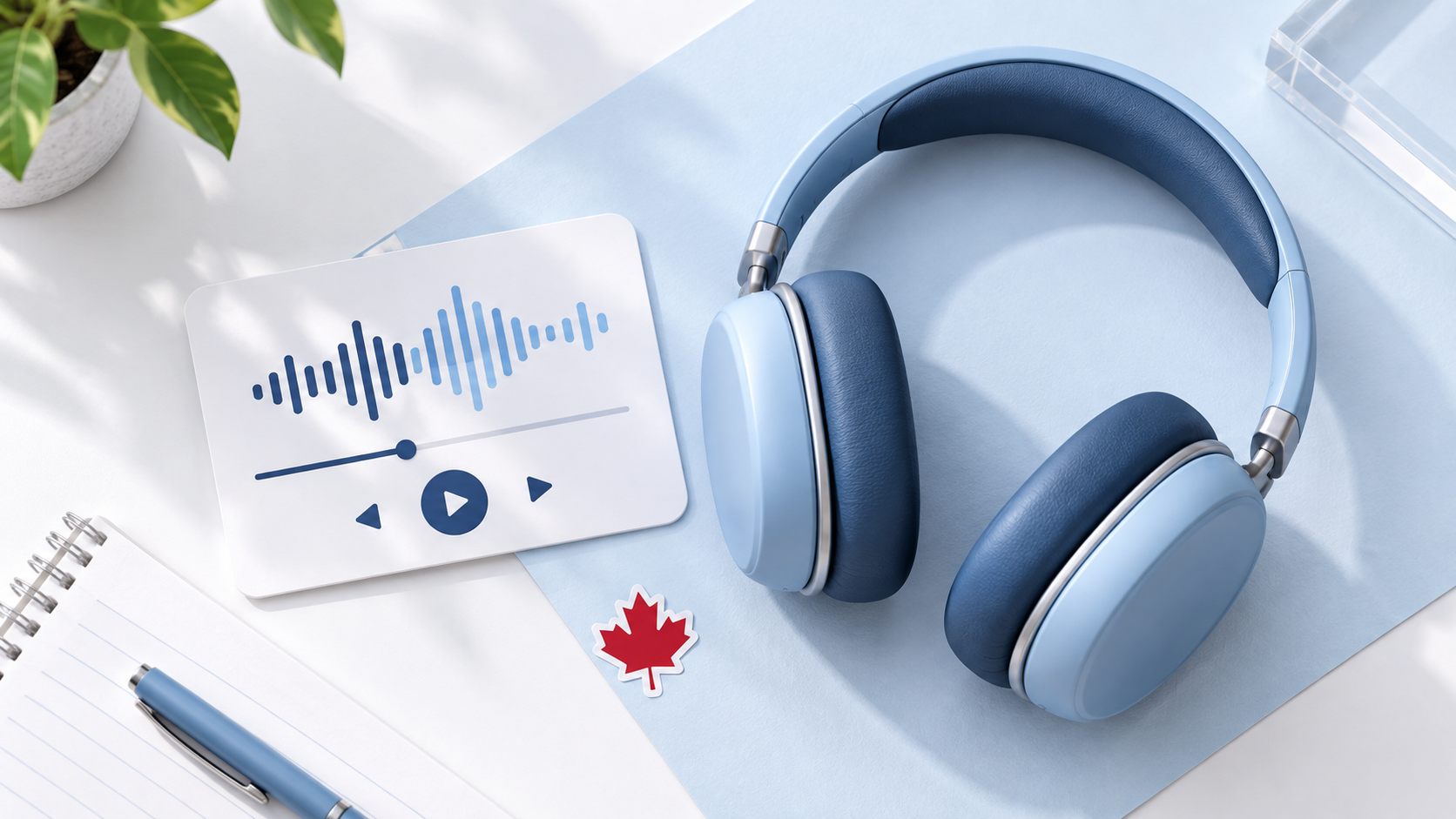 CELPIP Listening practice with headphones