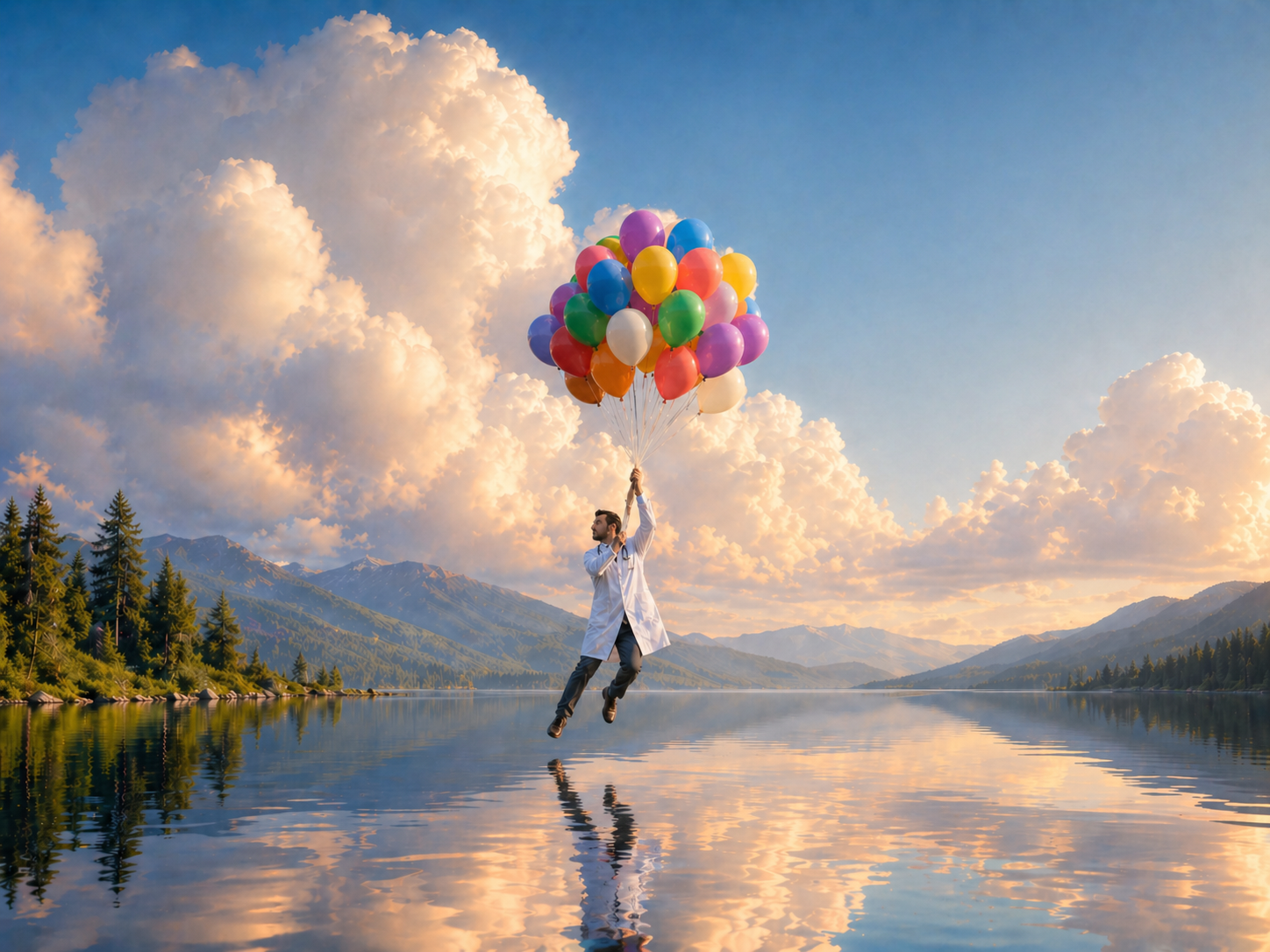 CELPIP Speaking Task 8: Man Floating With Balloons