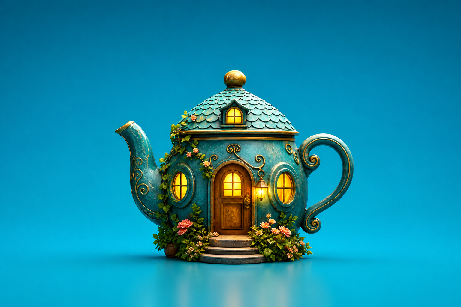 A Whimsical Teapot House