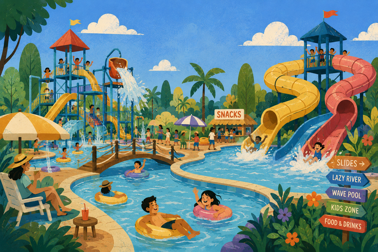 CELPIP Speaking Task 3: Busy Water Park Day