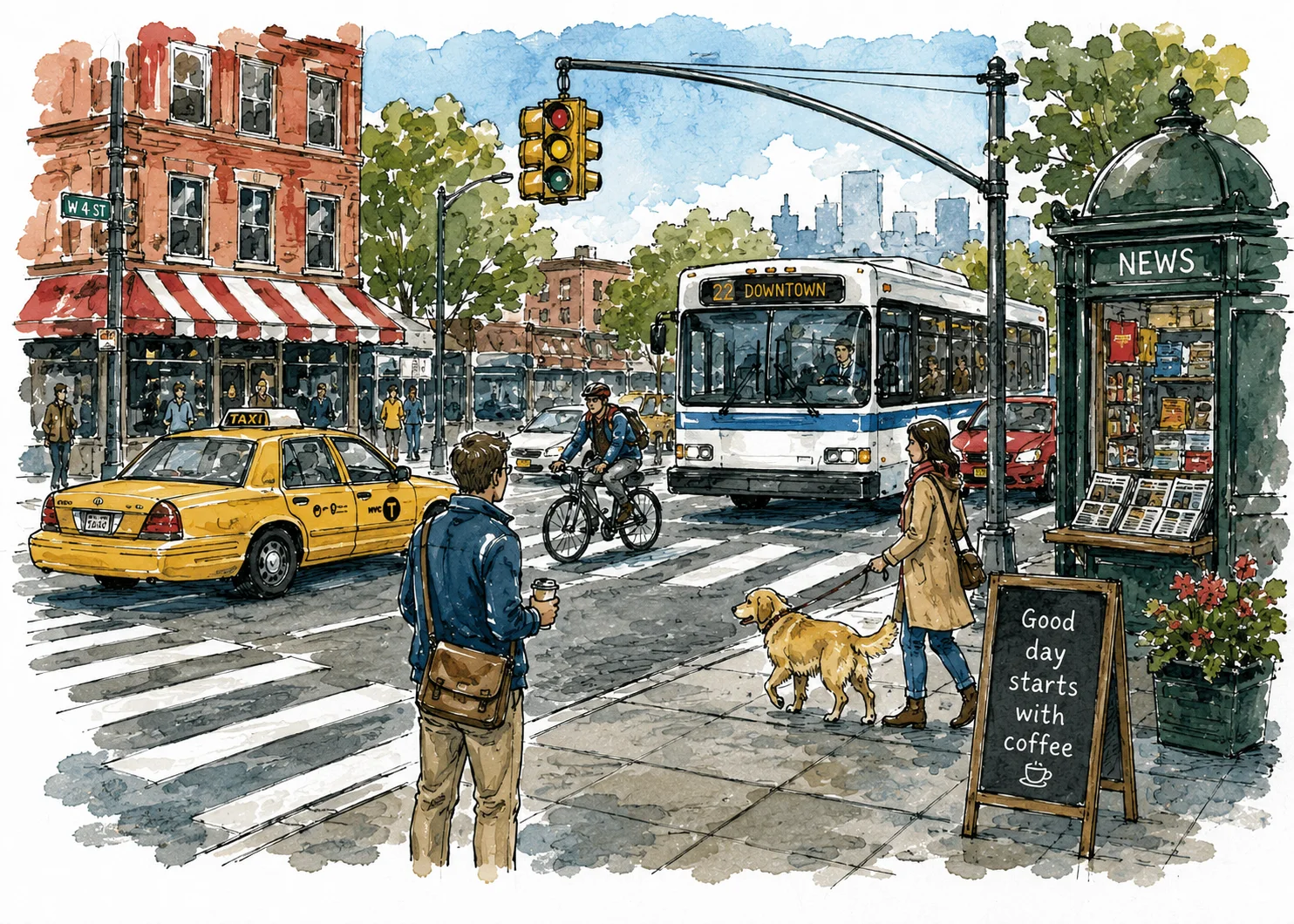 CELPIP Speaking Task 3: Busy Downtown Intersection