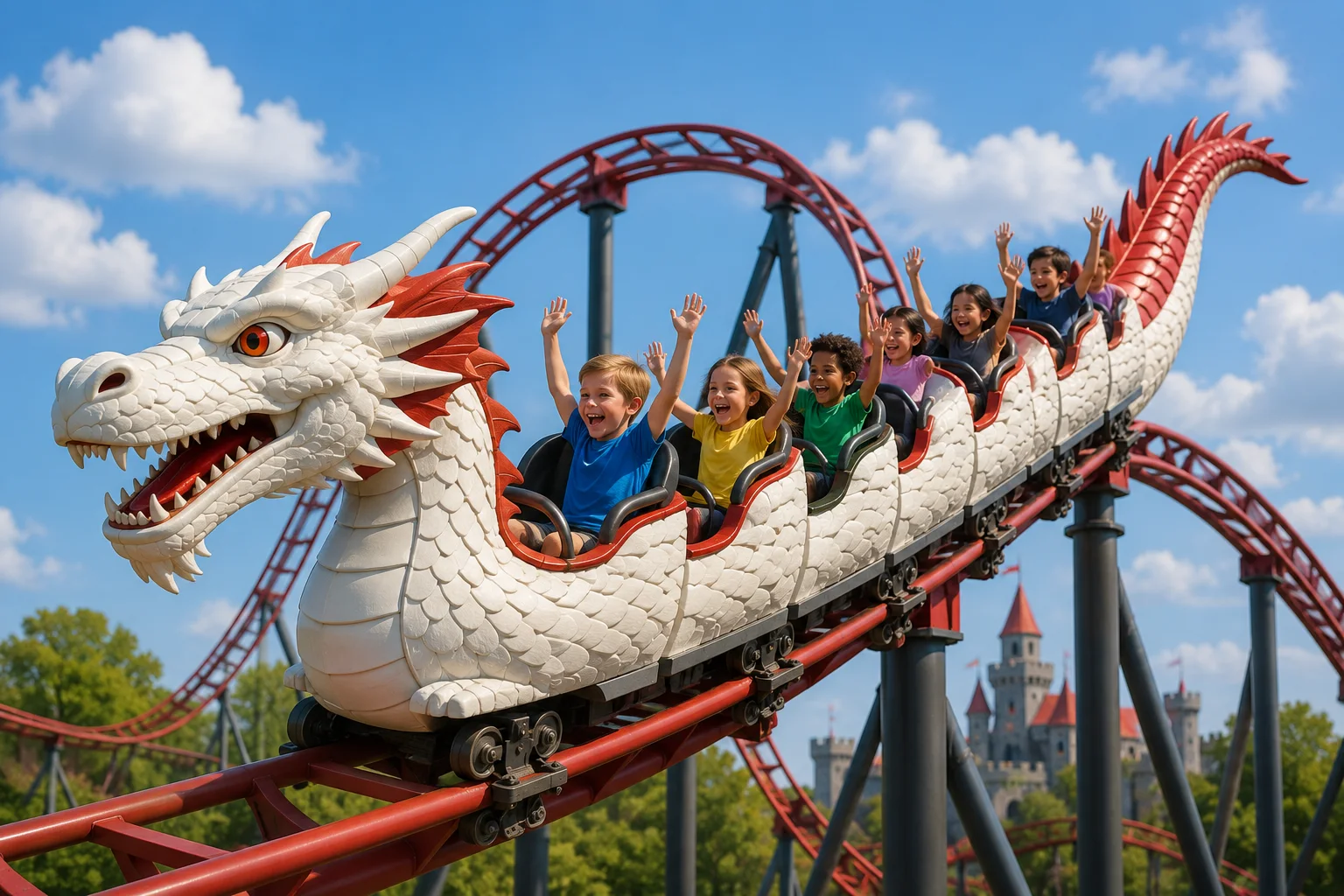 CELPIP Speaking Task 3: Children on a Dragon Roller Coaster