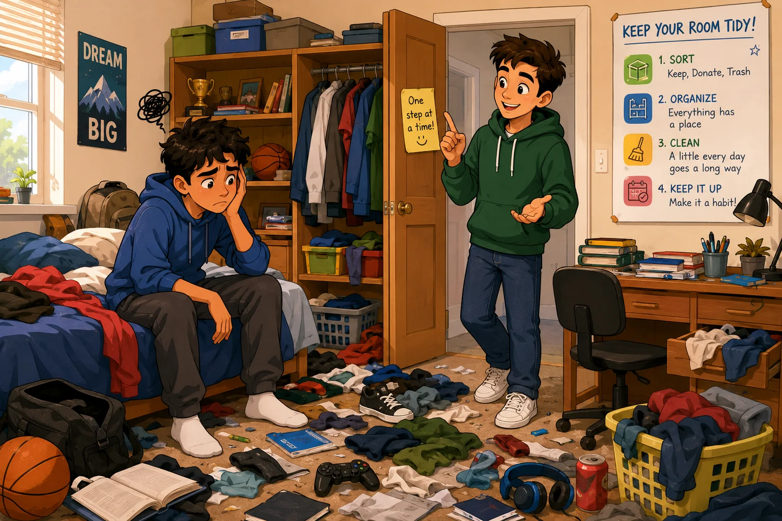 CELPIP Speaking Task 1: Help Someone Organize a Messy Room