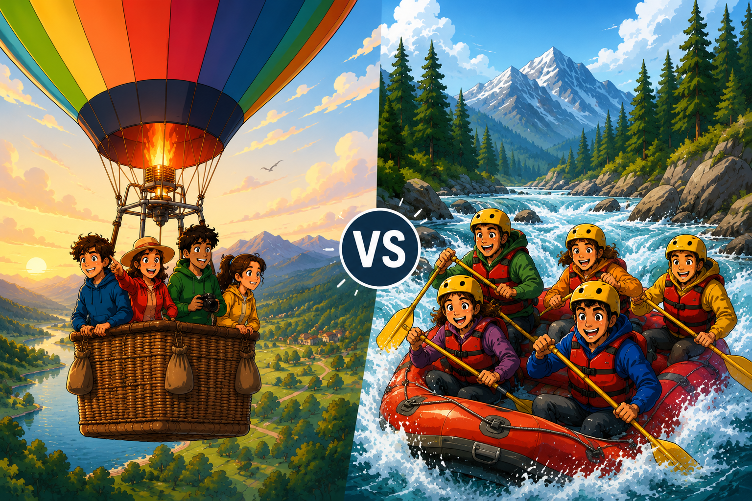 CELPIP Speaking Task 5: Balloon Ride or White-Water Rafting?