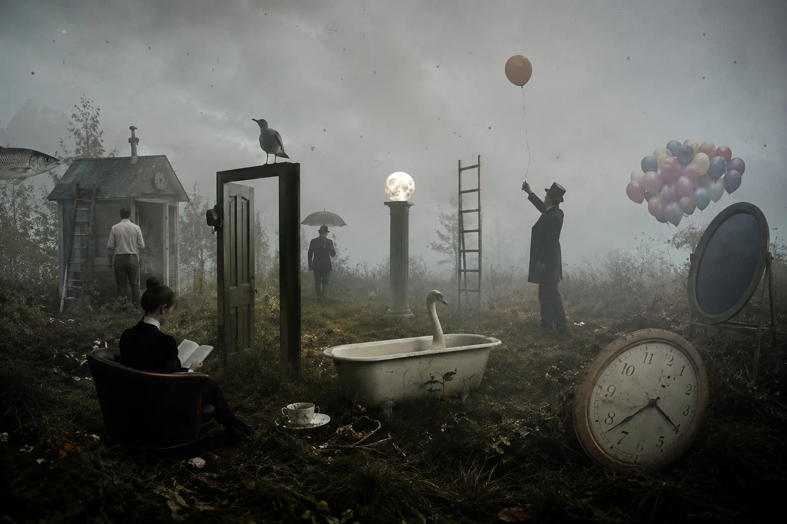 CELPIP Speaking Task 8: A Foggy Field With Strange Objects