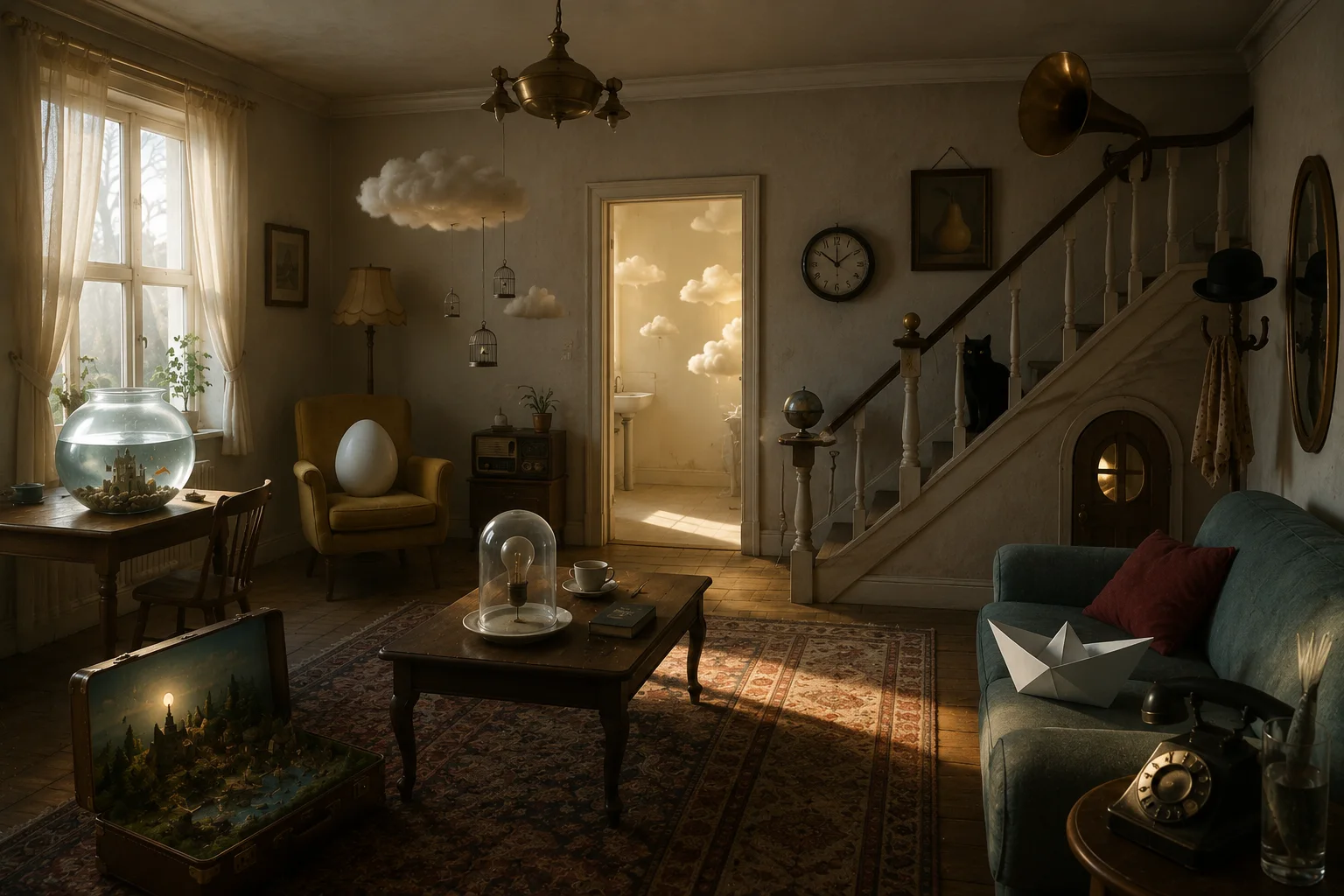 CELPIP Speaking Task 8: A Living Room With Floating Clouds
