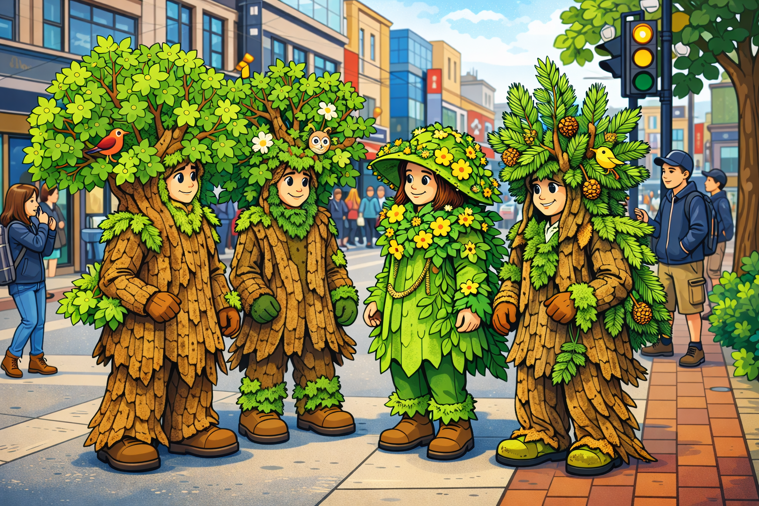 New Speaking Scene: Nature-Themed Street Performance