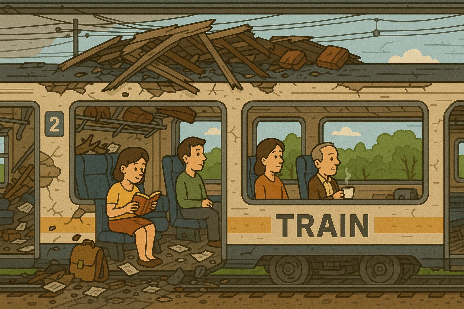 CELPIP Speaking: Damaged Train Carriage