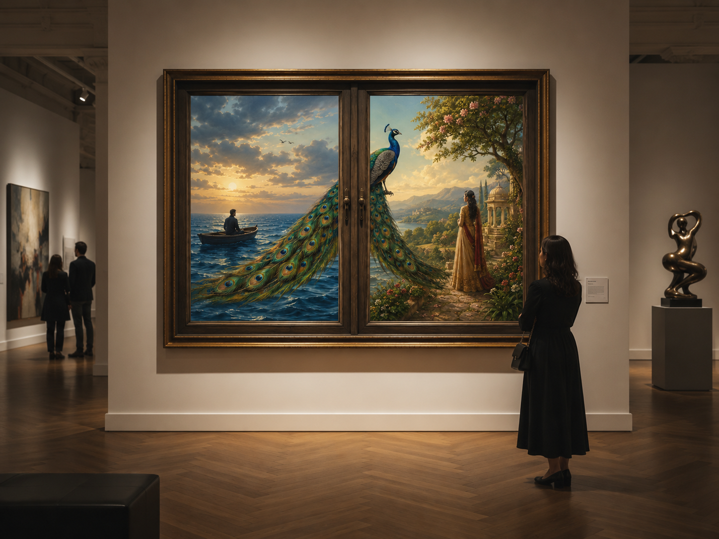CELPIP Speaking Task 8: A Surreal Peacock Gallery Painting