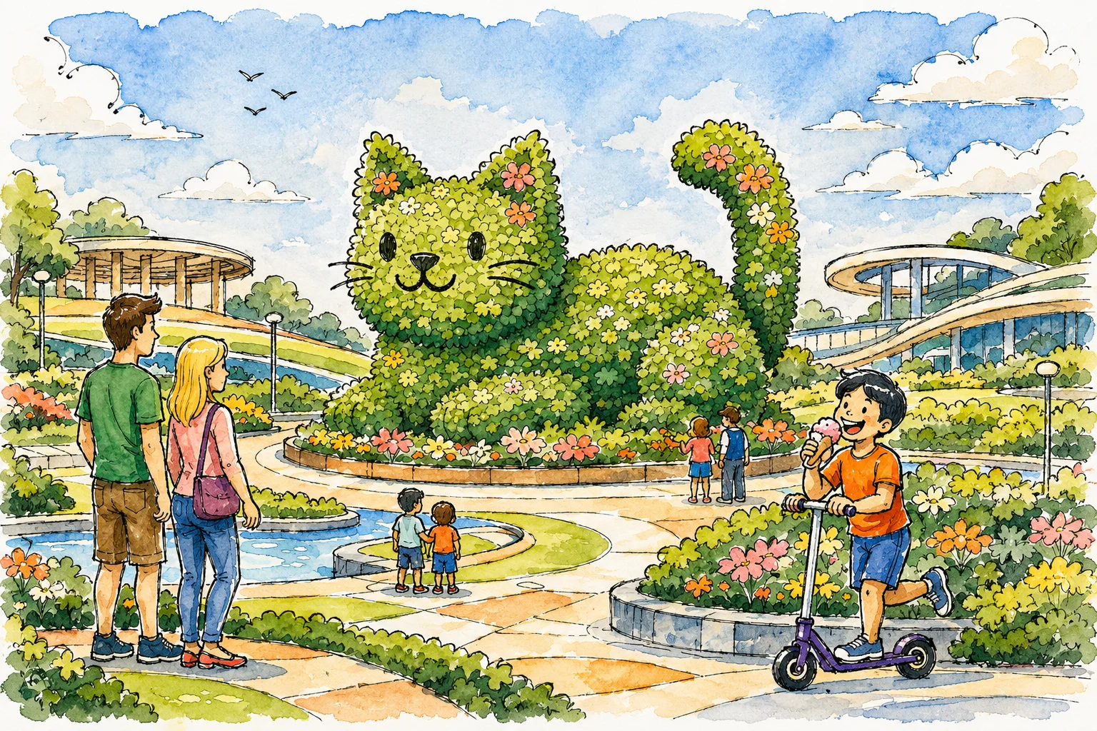 CELPIP Speaking: Cat Topiary in the Park