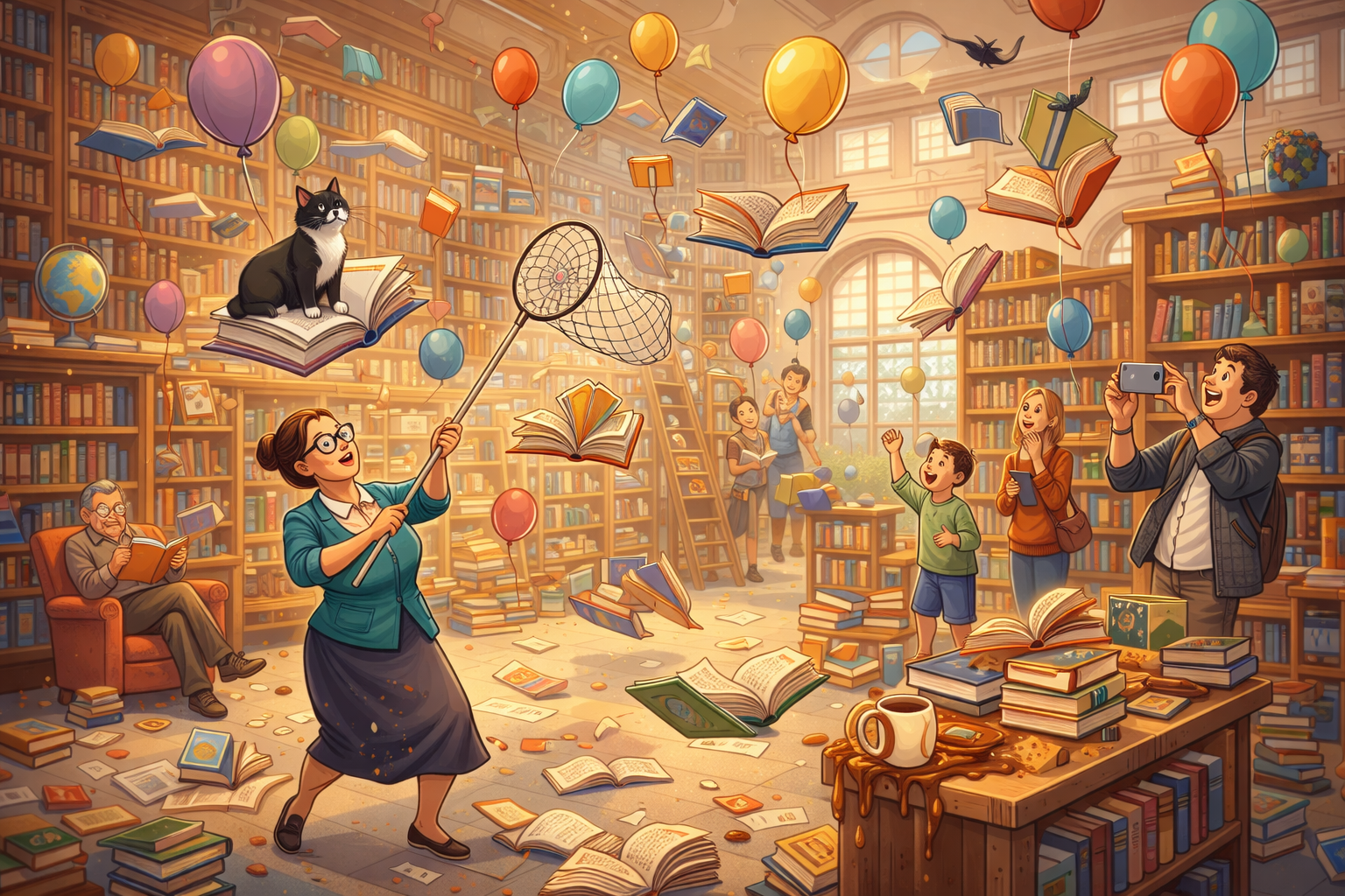 CELPIP Speaking Task 8: Flying Books in a Busy Library