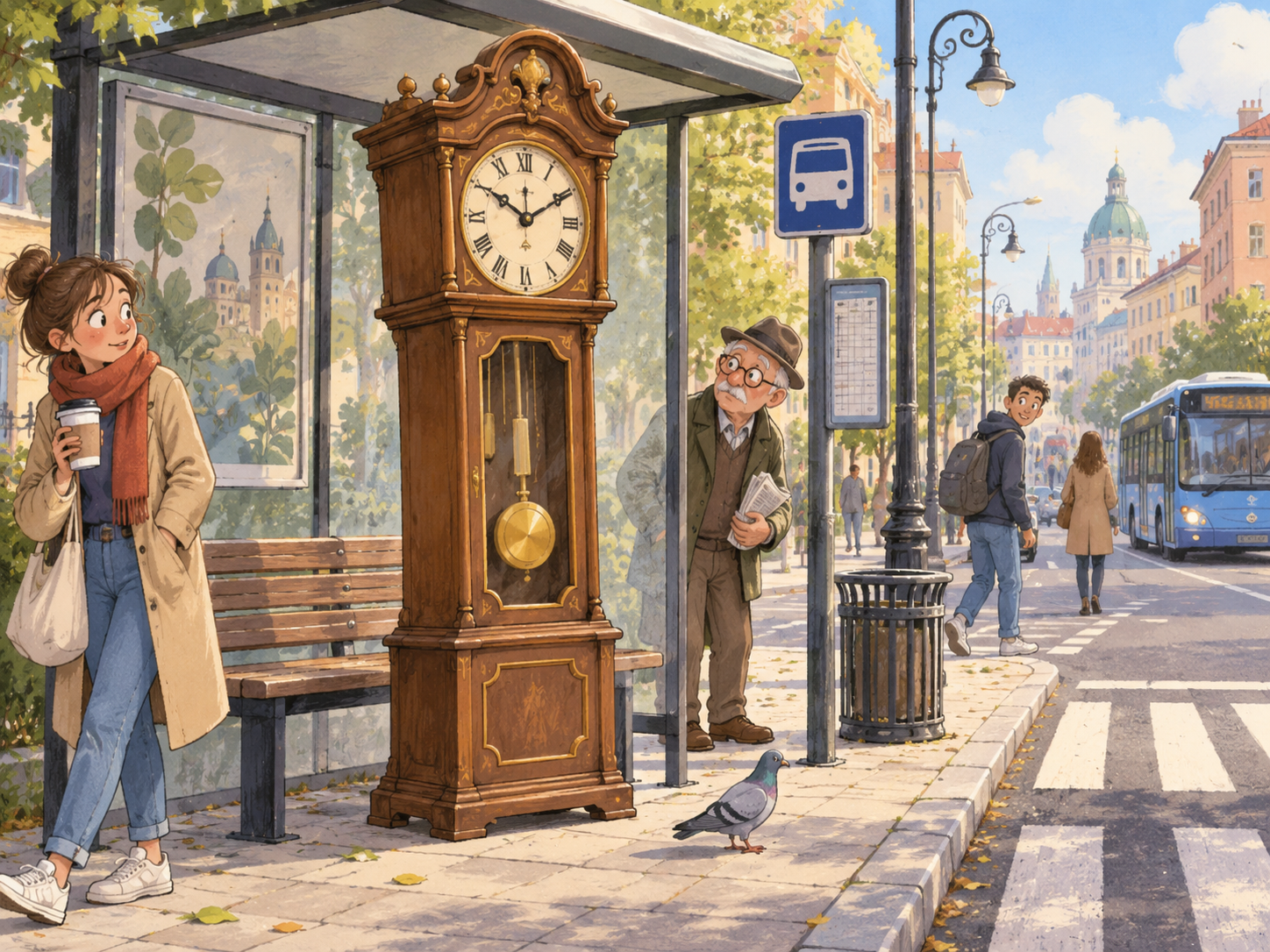 CELPIP Speaking Task 8 - A Grandfather Clock at a Bus Stop | CELPIP Speaking Practice | CELPTips