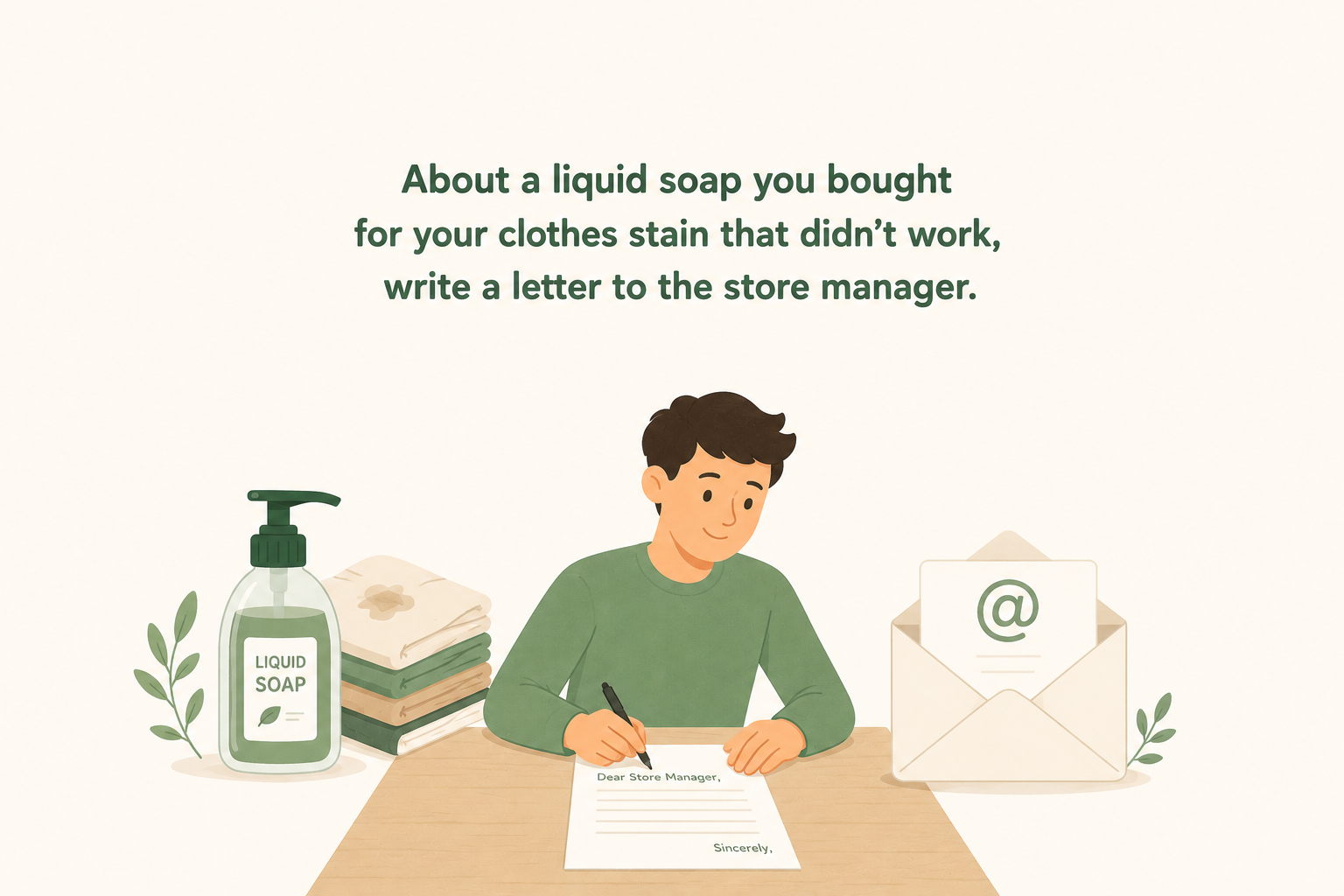 CELPIP Writing Task 1: Laundry Detergent Email